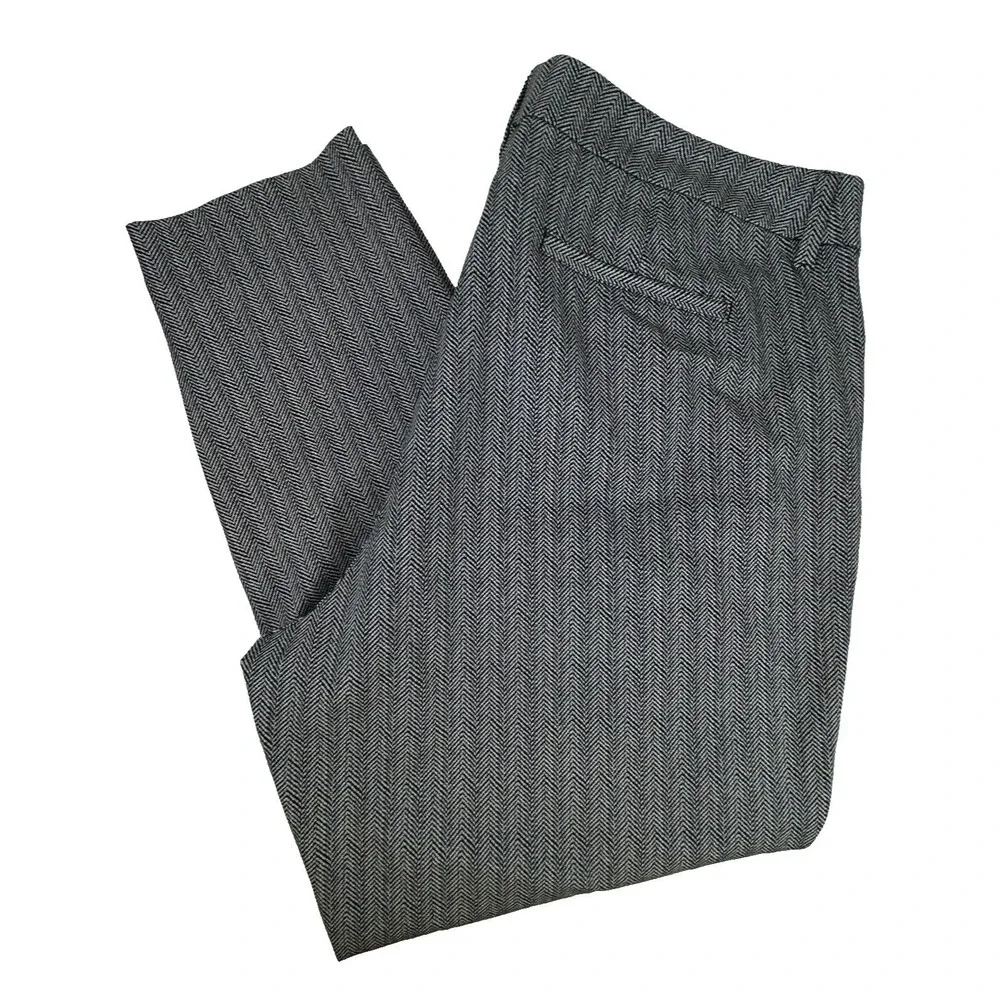 Old Navy Pixie Black White Herringbone High Rise Stretch Pants Size 22 NEW